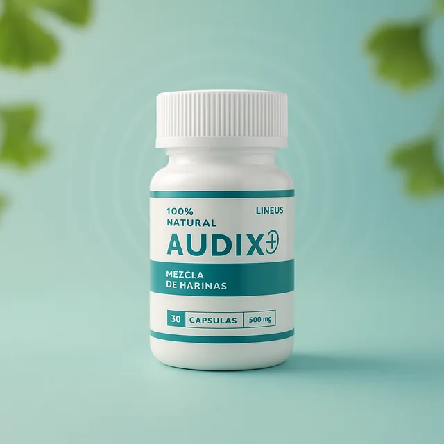 Frasco de Audix, pastillas para la salud auditiva, 30 cápsulas de 500 mg